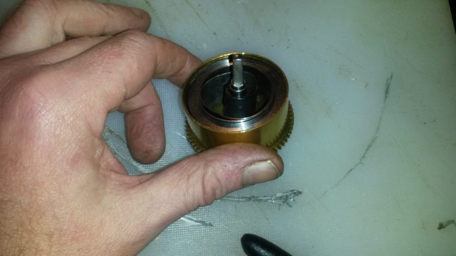 Replacing a broken mainspring in a mantle clock Braintree Clock Repairs