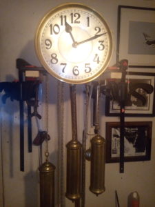 art deco longcase clock